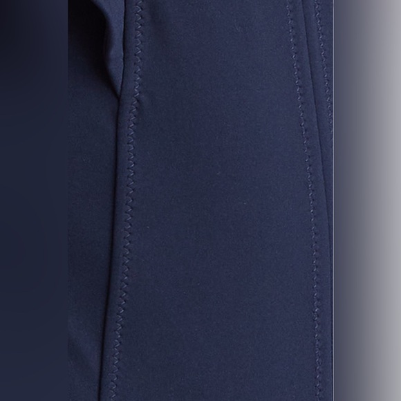 Ulla Johnson Evelina Ruffle Plunge One-Piece Swimsuit, Navy, Size Large, $380 - Picture 14 of 16